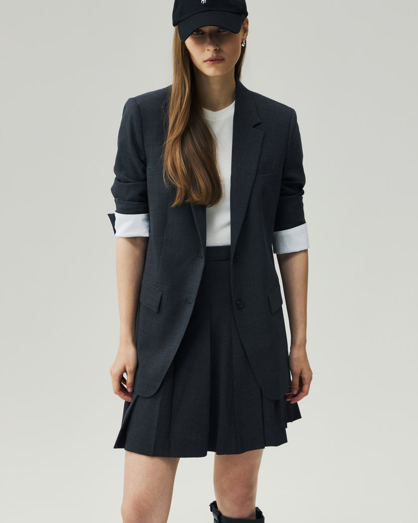 Mini Skirt Charcoal Grey