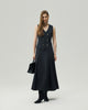 Teresa Vest in Charcoal Grey styled on model, full-length front view
