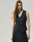 Teresa Vest Charcoal Grey