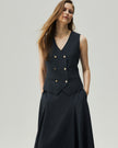 Teresa Vest Charcoal Grey
