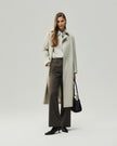 Straight-Leg Trousers Warm Tea Brown