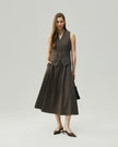 A-Line Dress Warm Tea Brown