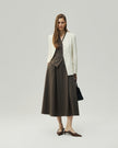 Sculpted V-Neck Jacket Vanilla