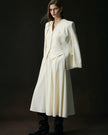 Sculpted V-Neck Jacket Vanilla