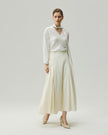 Sculpted Midi Skirt Vanilla