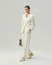 Sculpted V-Neck Jacket Vanilla