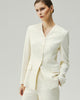 Sculpted V-Neck Jacket Vanilla
