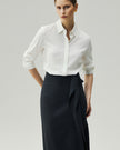 Asymmetric Skirt  Charcoal Grey