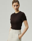 Fitted T-Shirt Brown