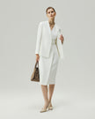 Wrap Dress Almond White