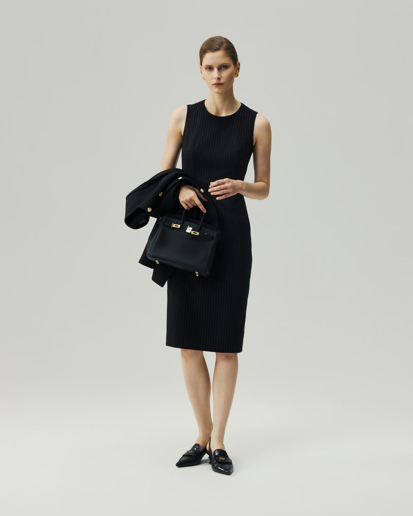 Dress Black Stripe