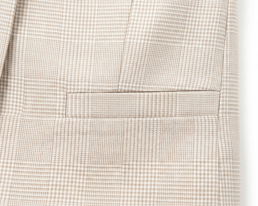 Gabri Jacket Oatmeal Check