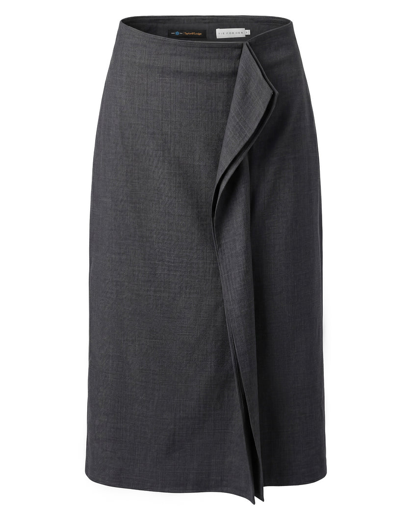 Asymmetric Skirt  Charcoal Grey