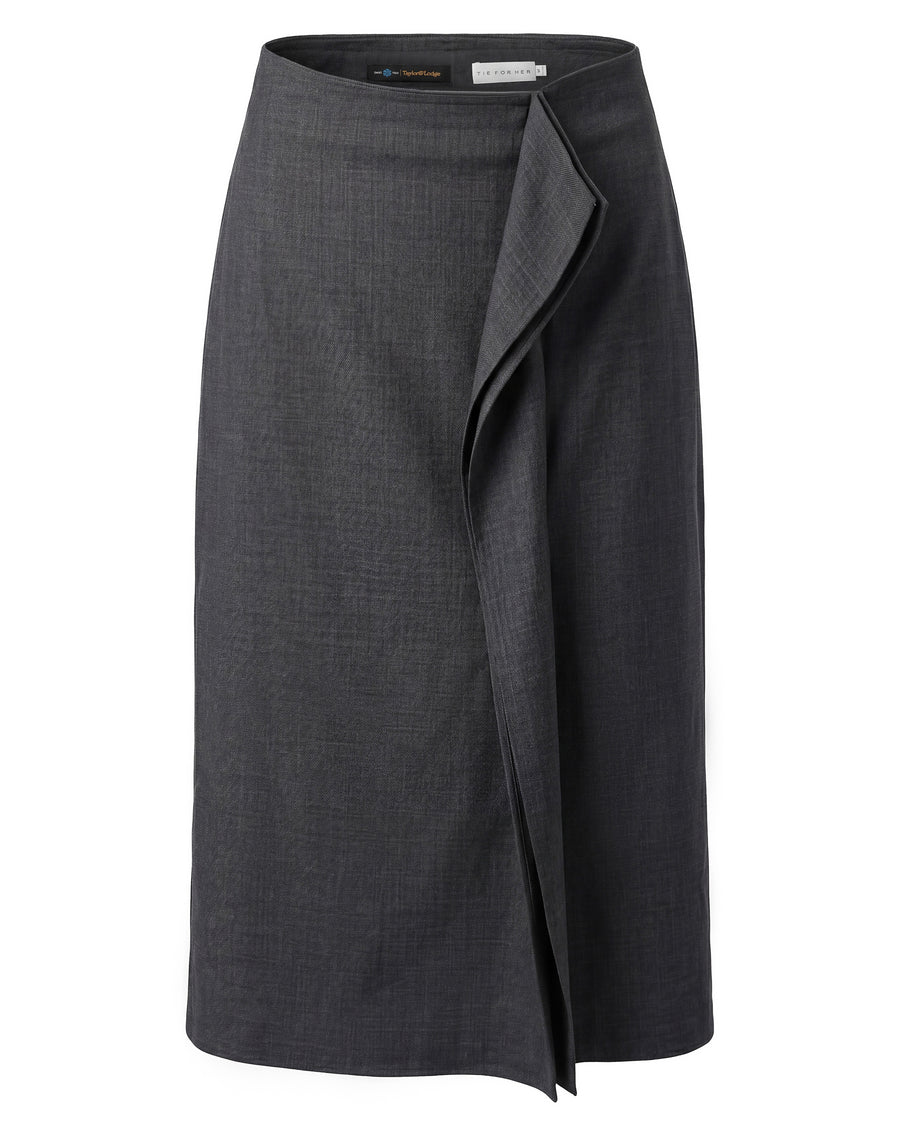 Asymmetric Skirt  Charcoal Grey