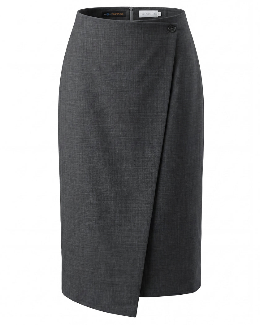 Wrap Skirt Charcoal Grey