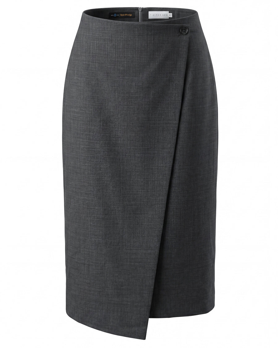 Wrap Skirt Charcoal Grey