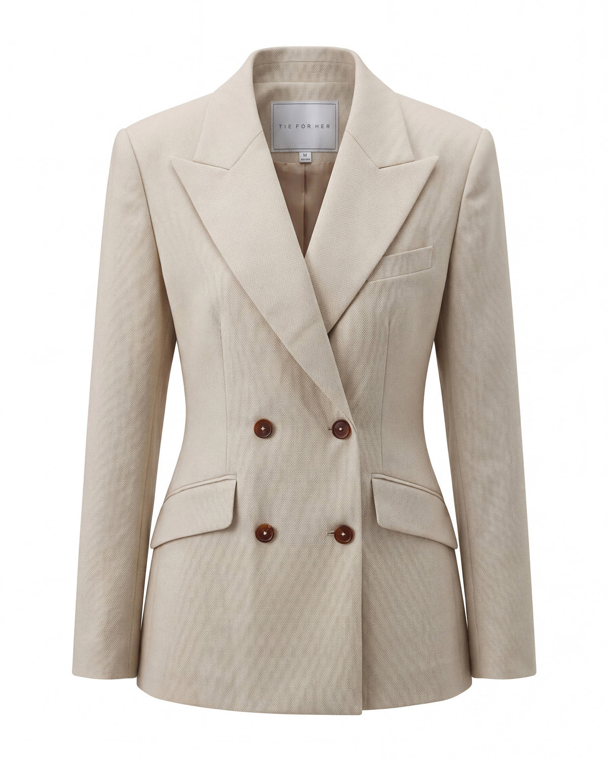 Sculpted Double-Breasted Blazer Styling