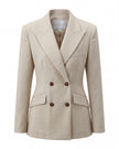 Sculpted Double-Breasted Blazer