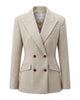 Sculpted Double-Breasted Blazer