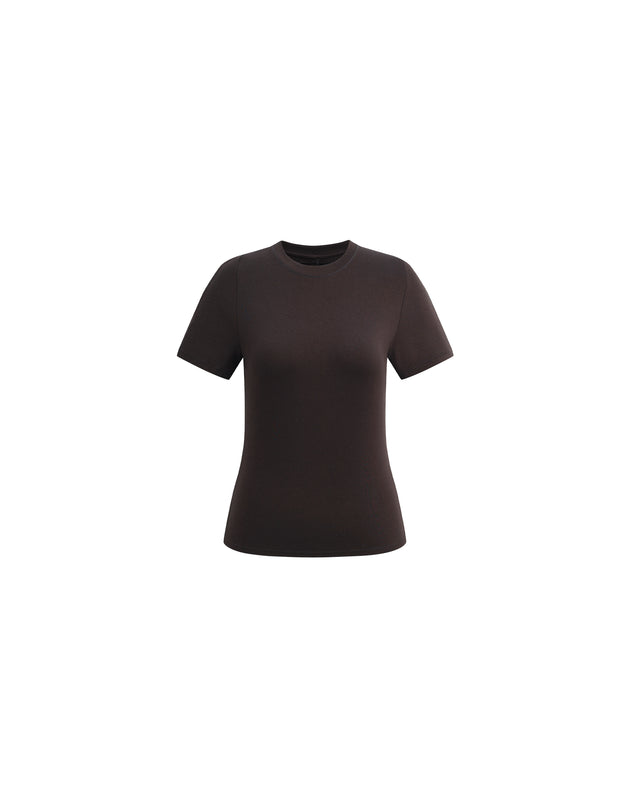 Fitted T-Shirt Brown