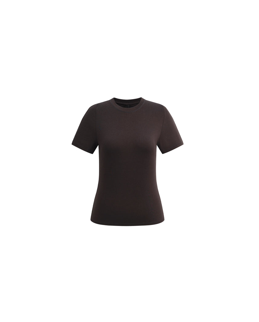 Fitted T-Shirt Brown