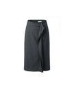 Asymmetric Skirt  Charcoal Grey