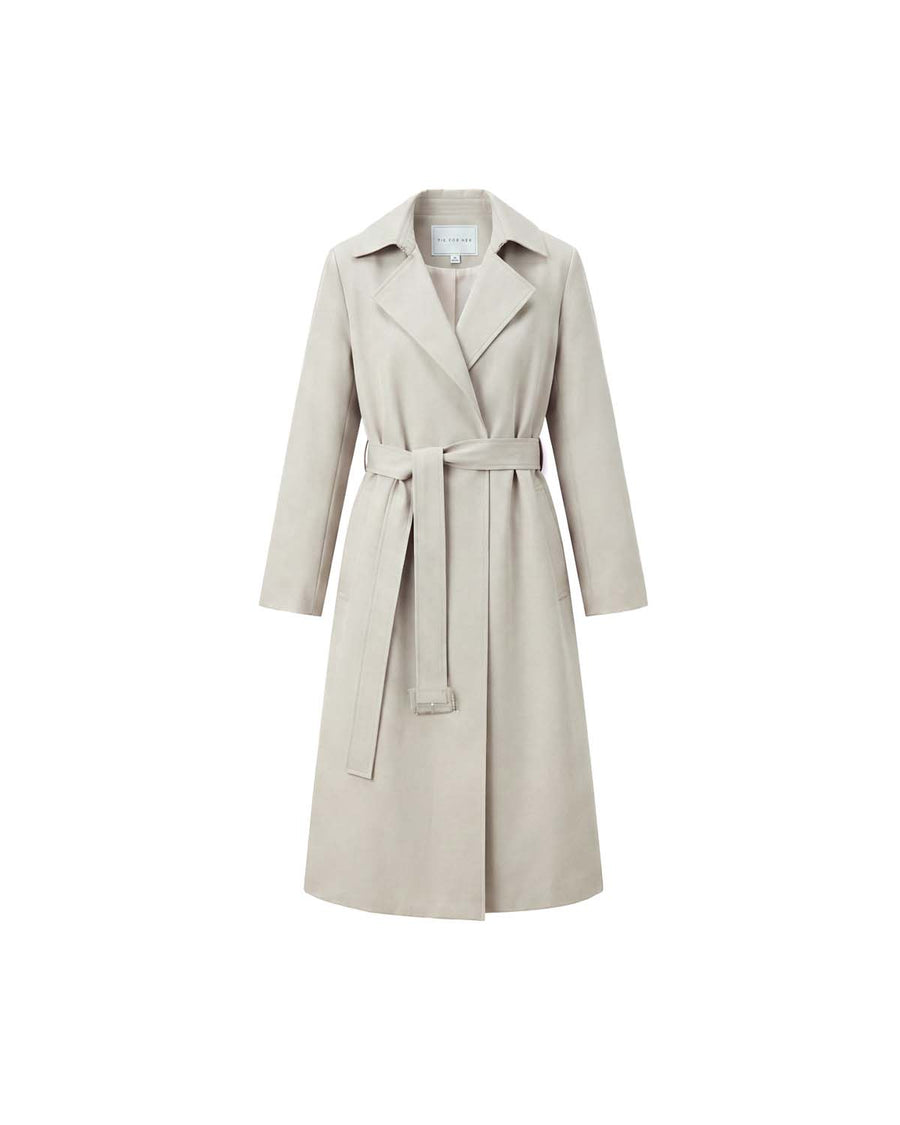 Trench Coat Oatmeal Beige