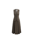 A-Line Dress Warm Tea Brown