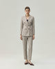 Elena Trousers Textured Apricot