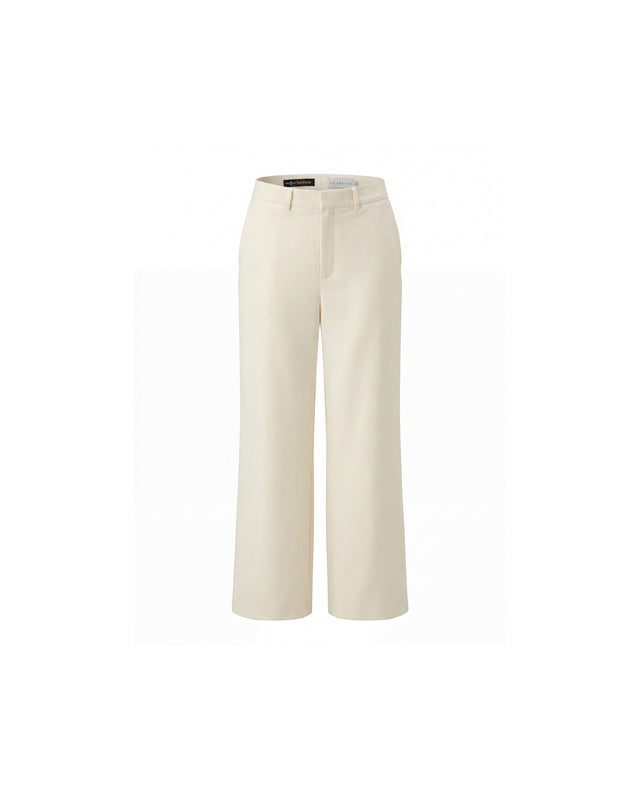 Straight-Leg Trousers Vanilla