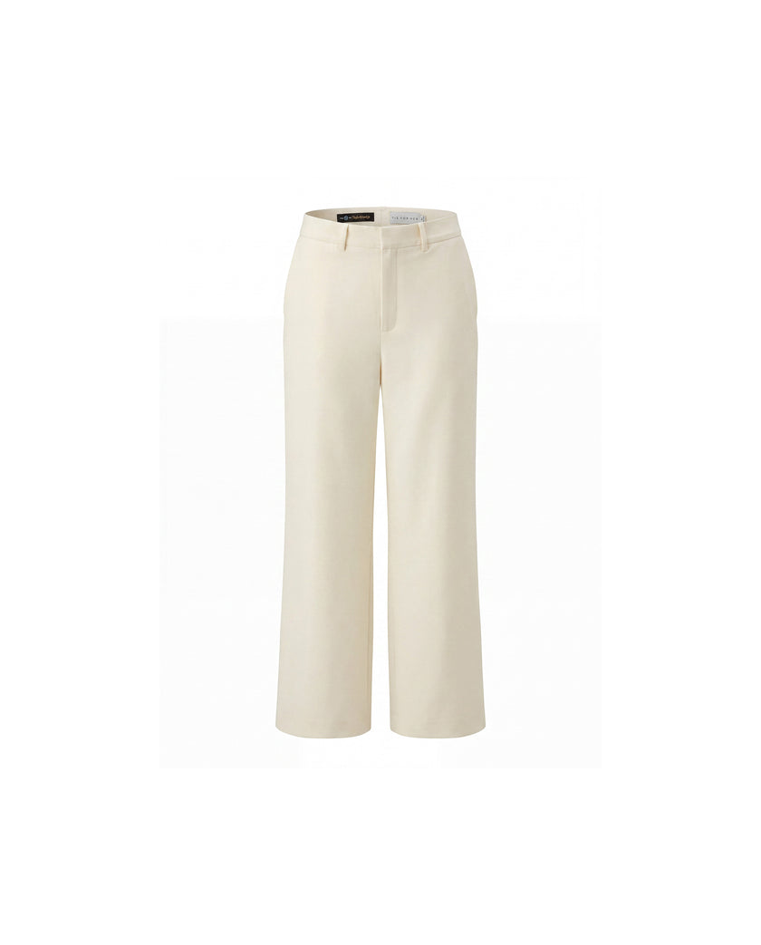 Straight-Leg Trousers Vanilla