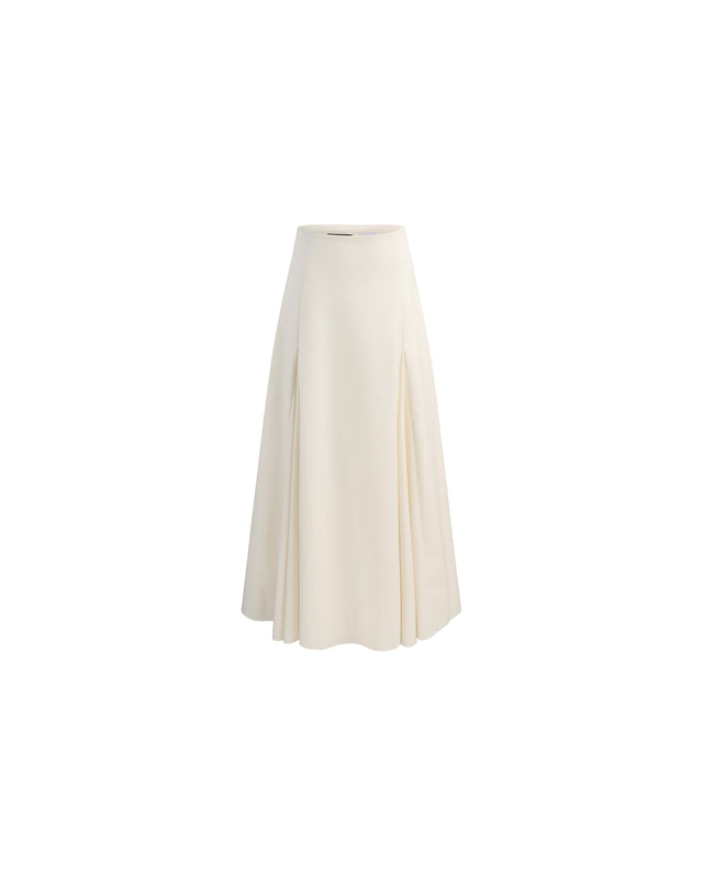 Sculpted Midi Skirt Vanilla