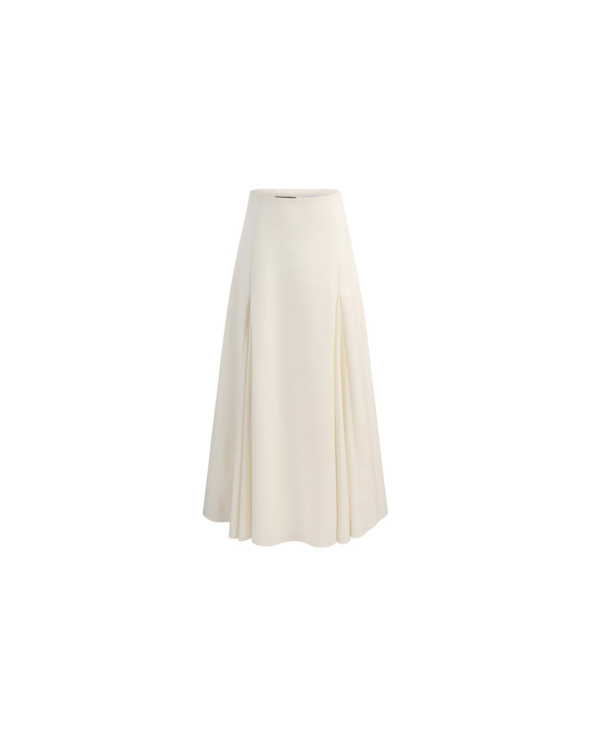 Sculpted Midi Skirt Vanilla