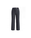 Charcoal Grey high-rise straight-leg trousers, front product view