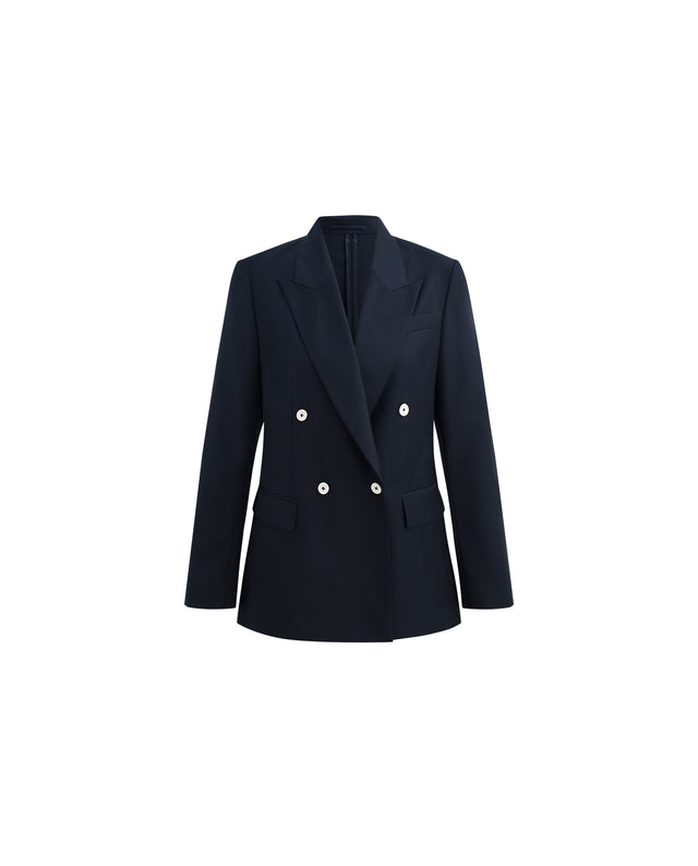 Kai Blazer Dark Navy Check