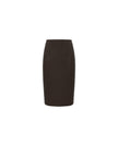 Deep Chocolate pencil skirt, front product view