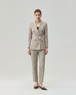 Ace Blazer Textured Apricot