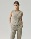 Teresa Vest Textured Apricot