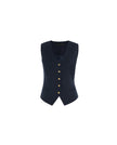 Rosa Vest Dark Navy Check