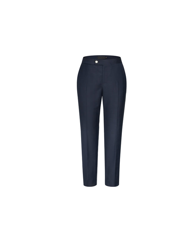 Elena Trousers Dark Navy Check