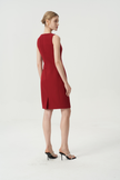 EV Sudro™ Red Diamond-ratio Tailoring Sleeveless Dress