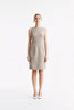 LC CURIE™ Apricot Granular Texture Diamond-ratio Tailoring Dress
