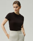 Fitted T-Shirt Brown