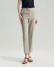 Elena Trousers Textured Apricot