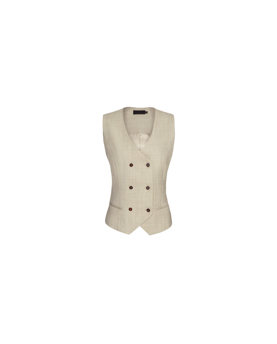 Teresa Vest Textured Apricot