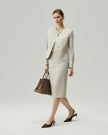 Gabri Jacket Oatmeal Check