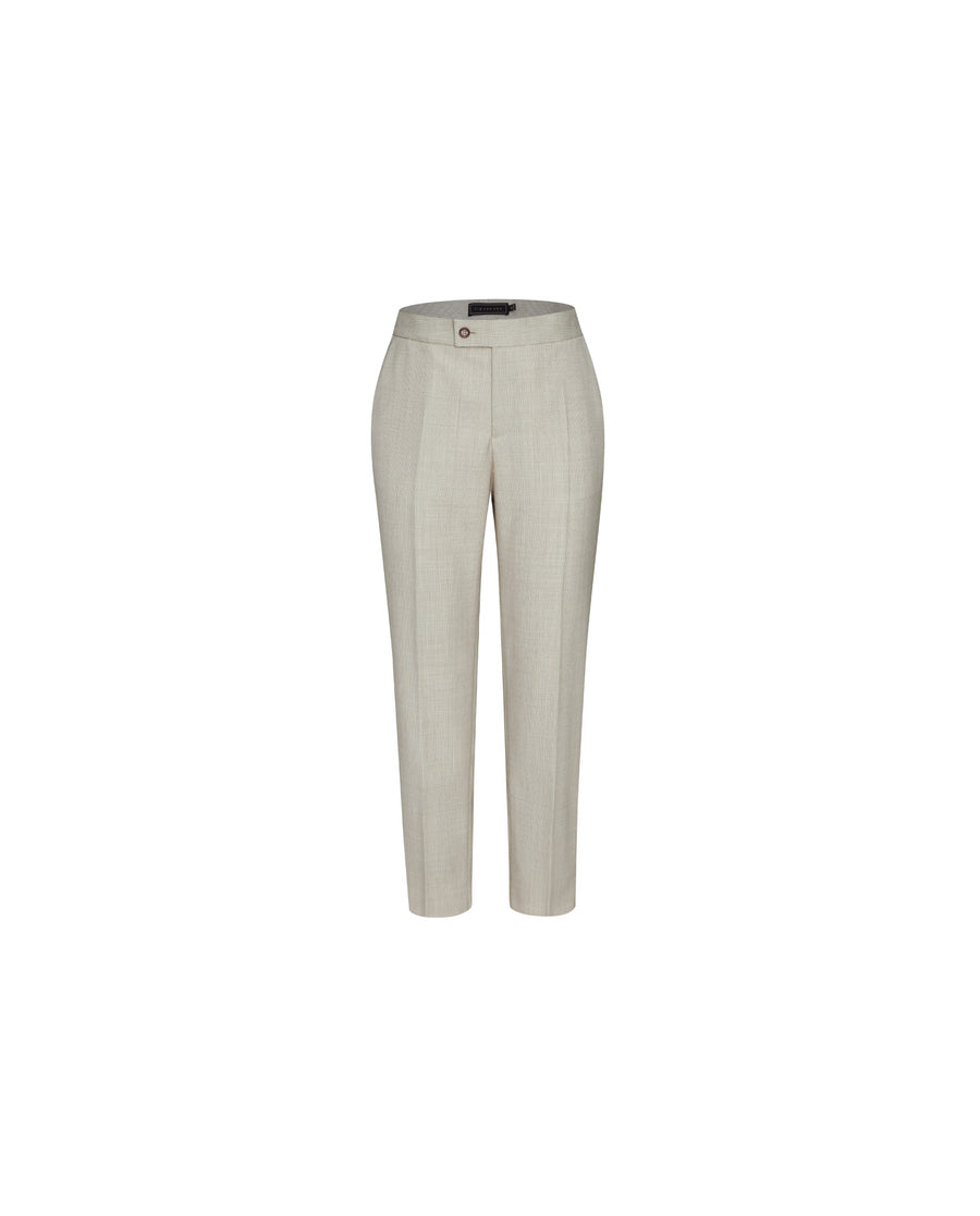 Elena Trousers Textured Apricot