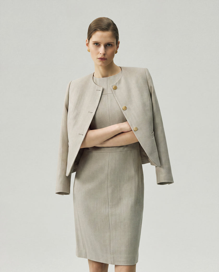 Gabri Jacket Textured Apricot