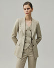 Dom Blazer Textured Apricot