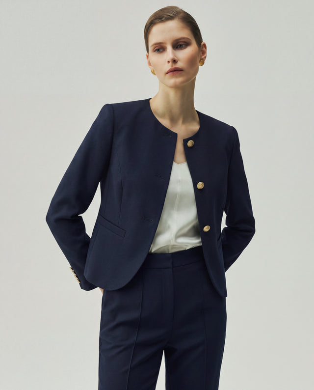 Gabri Jacket Textured Navy